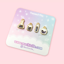 Load image into Gallery viewer, Mini Potion Pins (Black & Red)