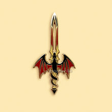 Load image into Gallery viewer, Dragon Wing Sword | Enamel Pin

