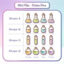 Load image into Gallery viewer, Mini Potion Enamel Pins | Filler Pins