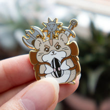 Load image into Gallery viewer, Barbarian Hamster Enamel Pin

