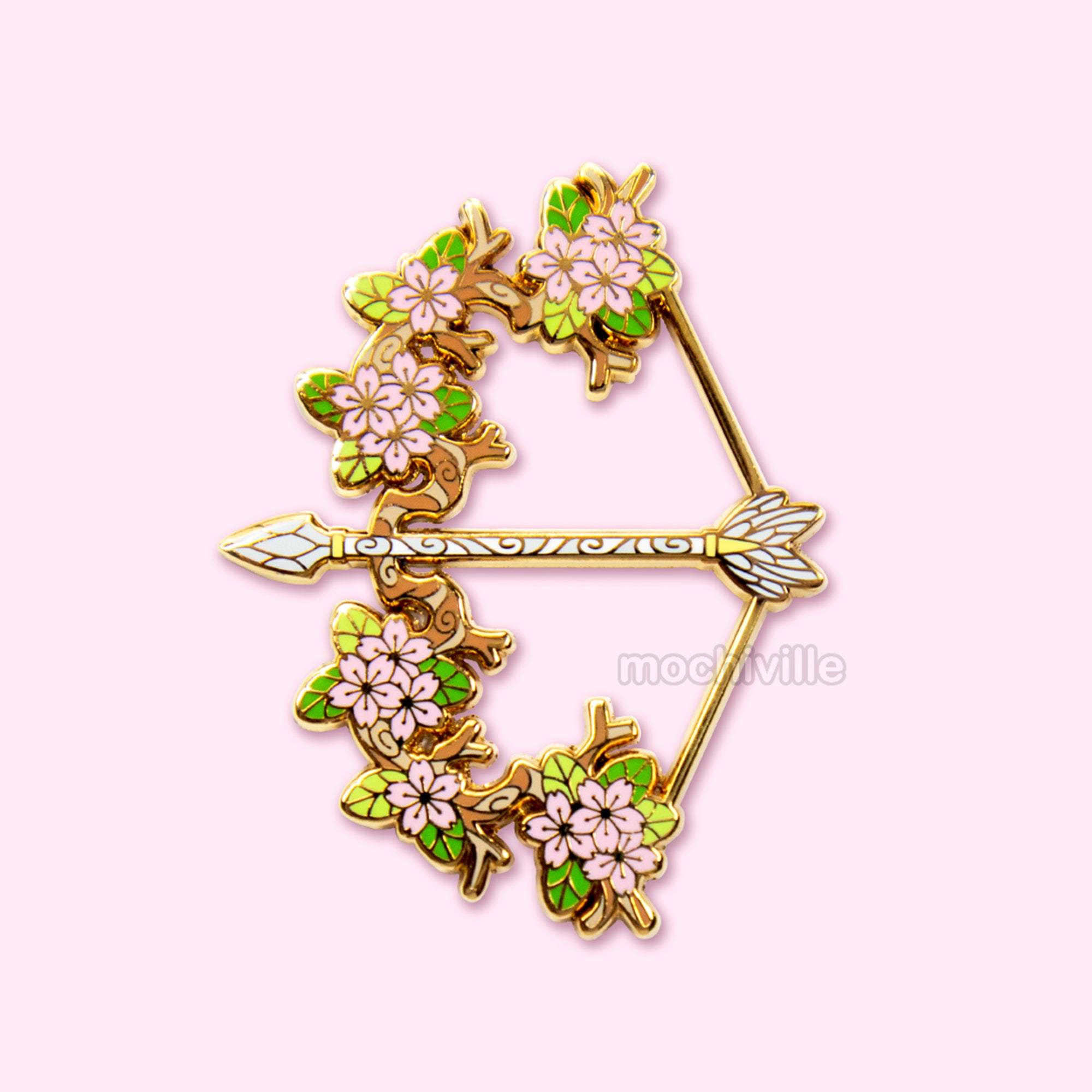 Cherry Blossom Bow | Enamel Pin – Mochiville