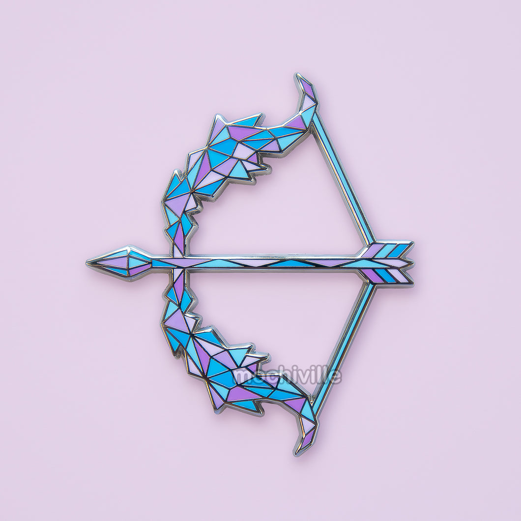 Crystal Prism Bow Enamel Pin