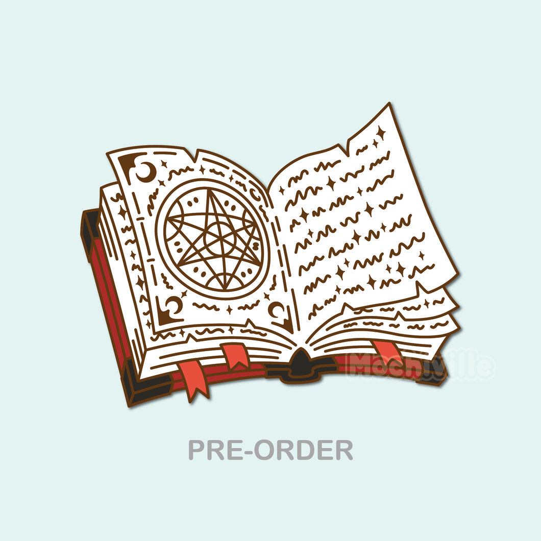 PRE-ORDER: Wizard's Grimoire | Enamel Pin (New Variant)