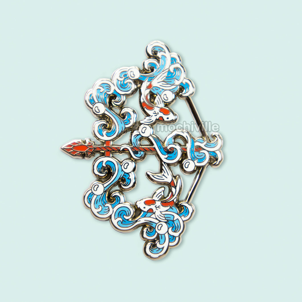 Elemental Water Bow | Enamel Pin