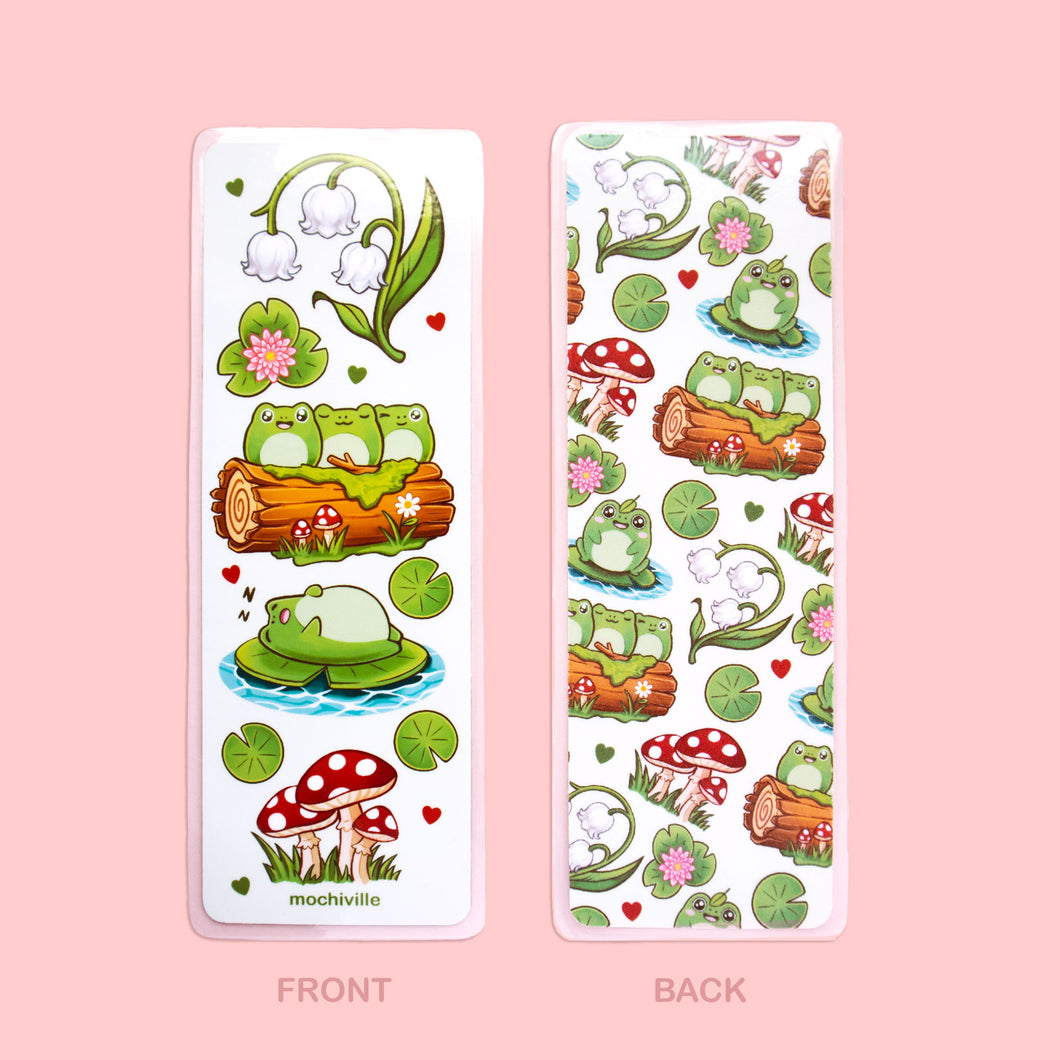 Froggies & Lilies Bookmark (Laminated)