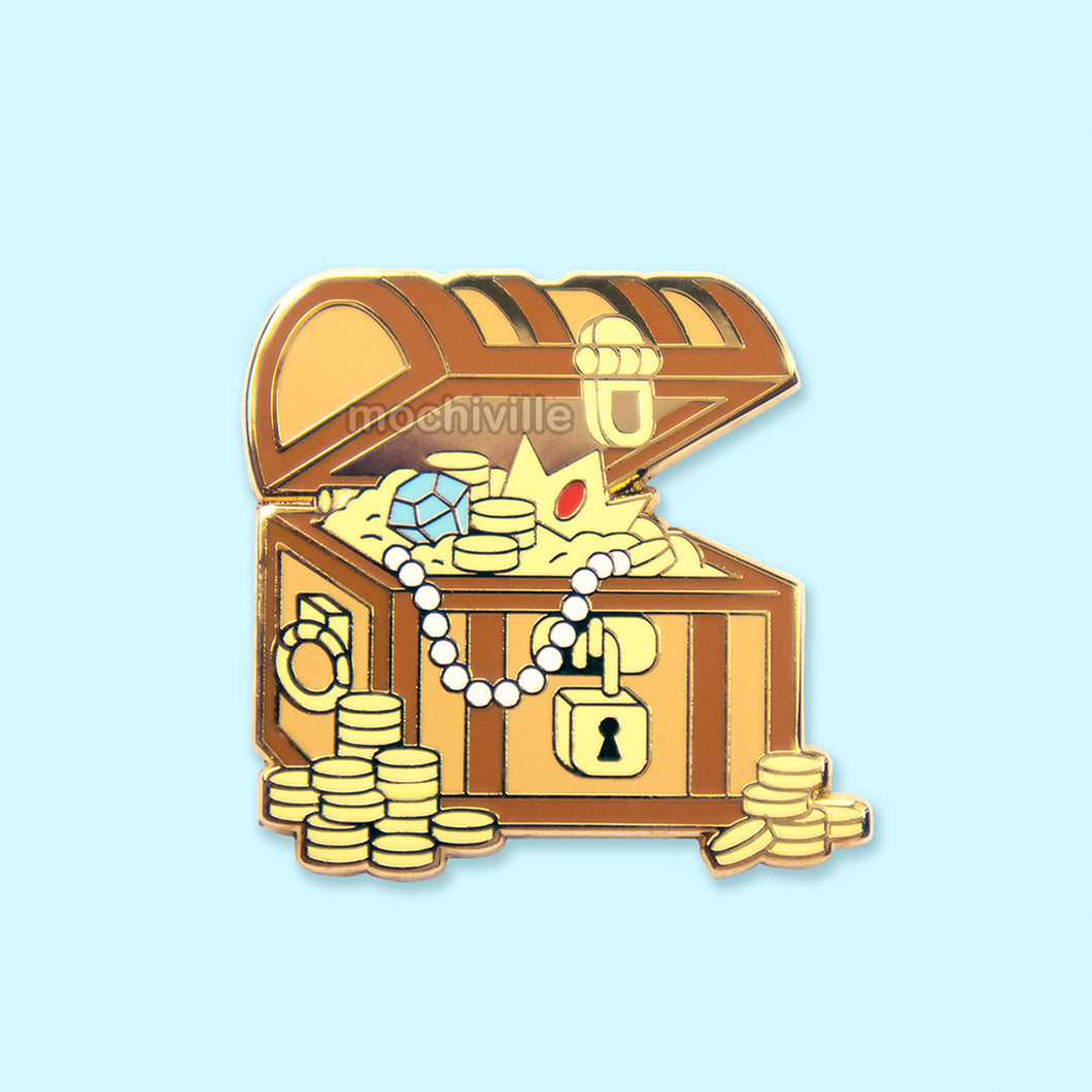 Treasure Chest Pin Treasure Chest | Enamel Pin – Mochiville