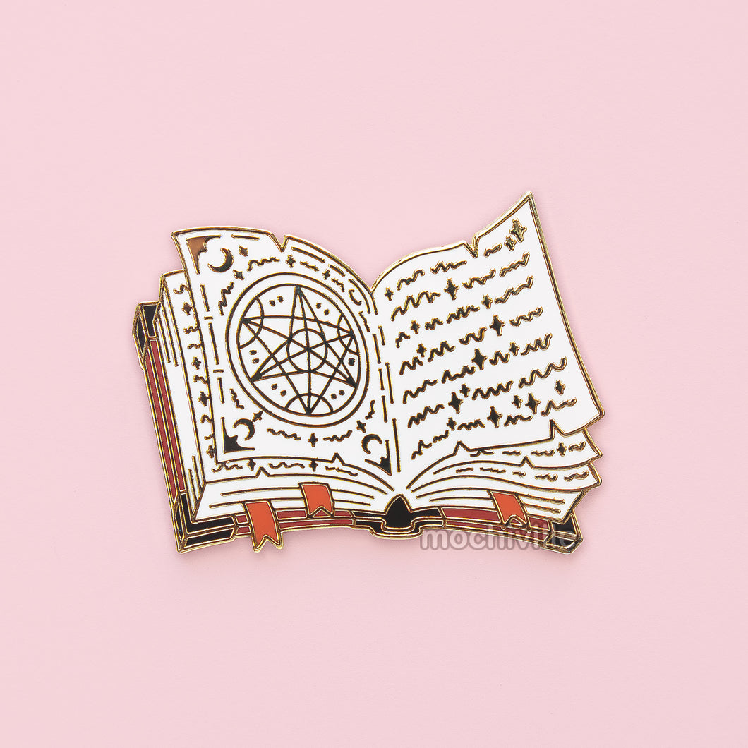 Wizard's Grimoire (Red) Enamel Pin
