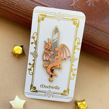 Load image into Gallery viewer, Dragon Great Sword | Enamel Pin
