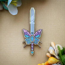 Load image into Gallery viewer, Crystal Butterfly | Enamel Pin
