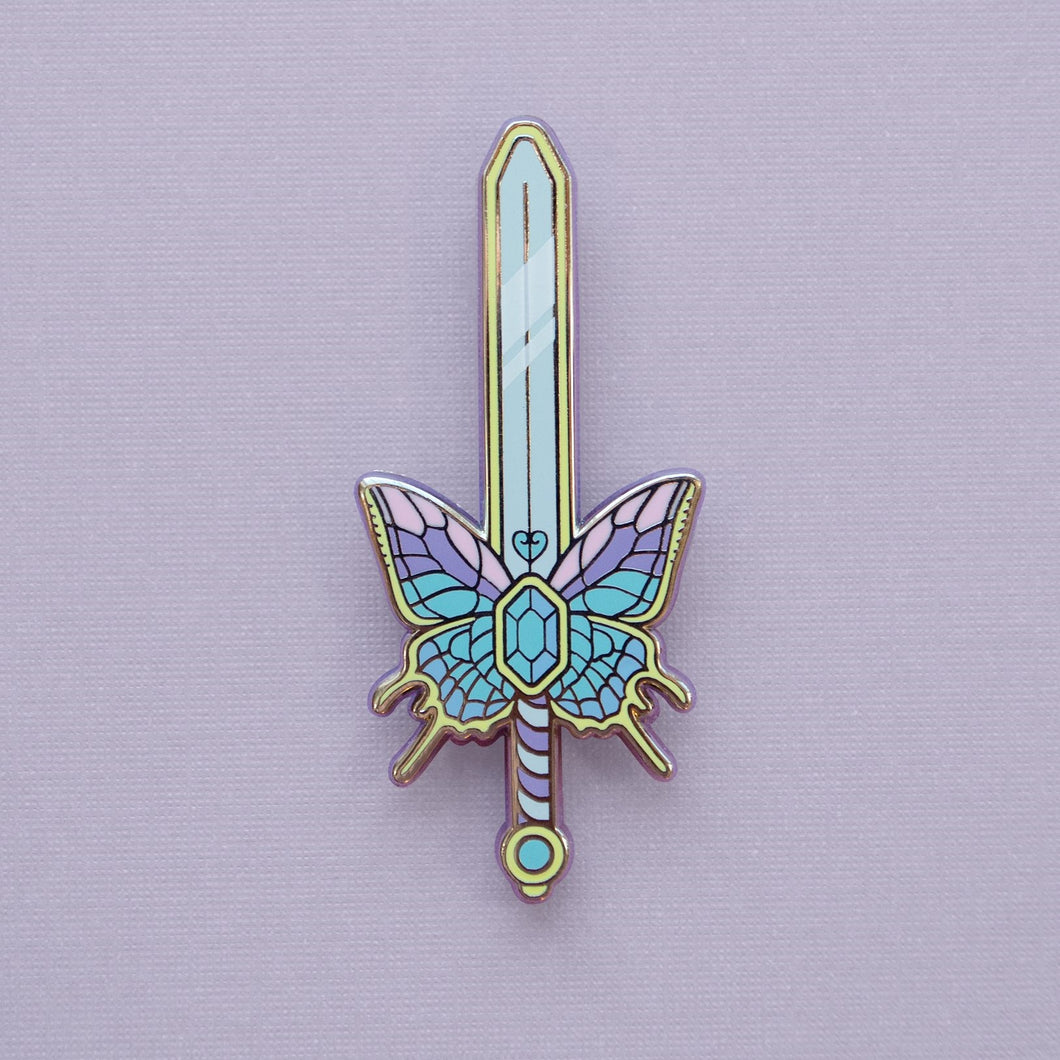 Crystal Butterfly | Enamel Pin