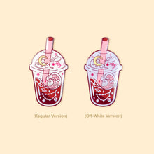 Load image into Gallery viewer, Capricorn Horoscope Bubble Tea Enamel Pin | Soft Enamel with Epoxy
