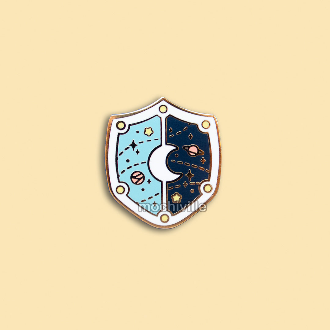 Cosmic Shield | Enamel Pin – Mochiville