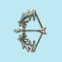 Load image into Gallery viewer, Ice Wing Bow | Enamel Pin
