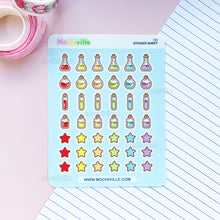 Load image into Gallery viewer, Magical Potions &amp; Stars Vinyl Sticker Sheet
